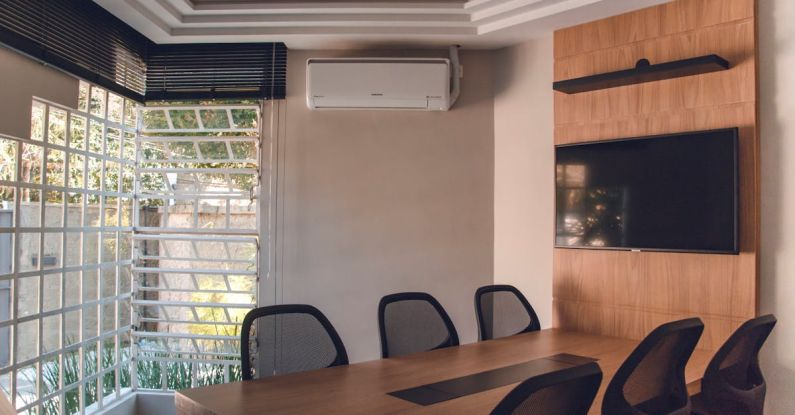 Air Conditioner - Contemporary Dining Room Interior