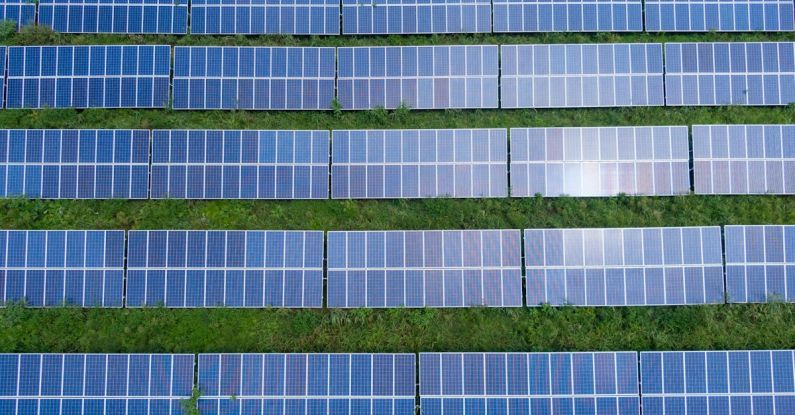 AC Solar Panels - Top View Photo of Solar Panels