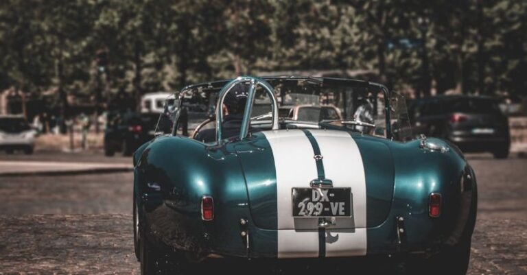 AC Mistakes - Back View of Sunlit AC Cobra